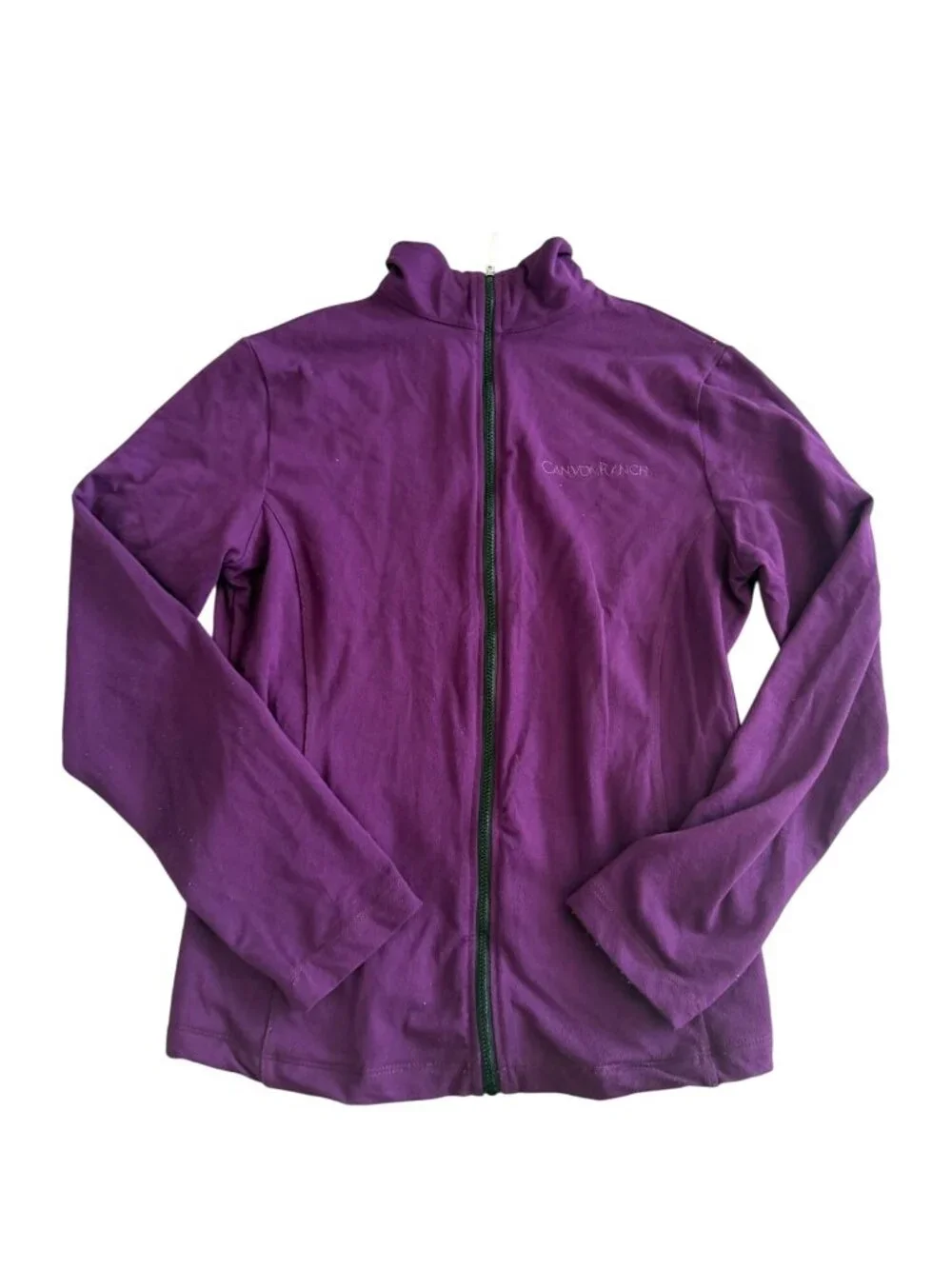 CANYON RANCH Purple Zip Track Jacket Size Small